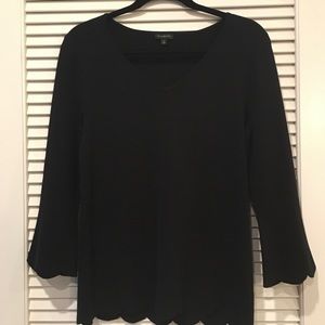 Talbots Black Sweater Top